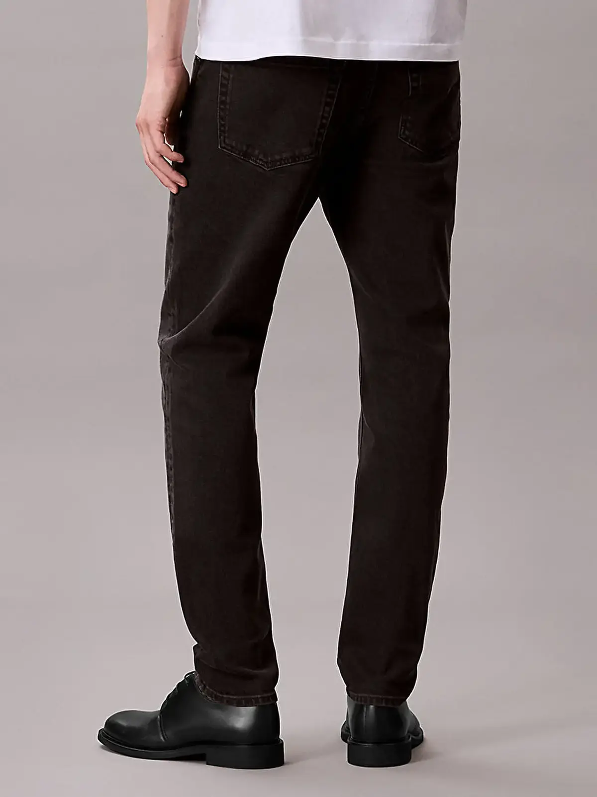 Calvin Klein SLIM TAPER BLACK OIL SLICK JEAN Siyah Erkek Jeans Calvin Klein SLIM TAPER BLACK OIL SLICK JEAN Siyah Erkek Jeans