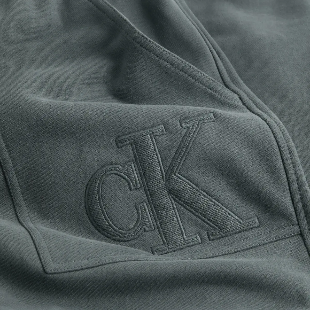 Calvin Klein CK APPLIQUE PANT Erkek Yeşil Eşofman Alt