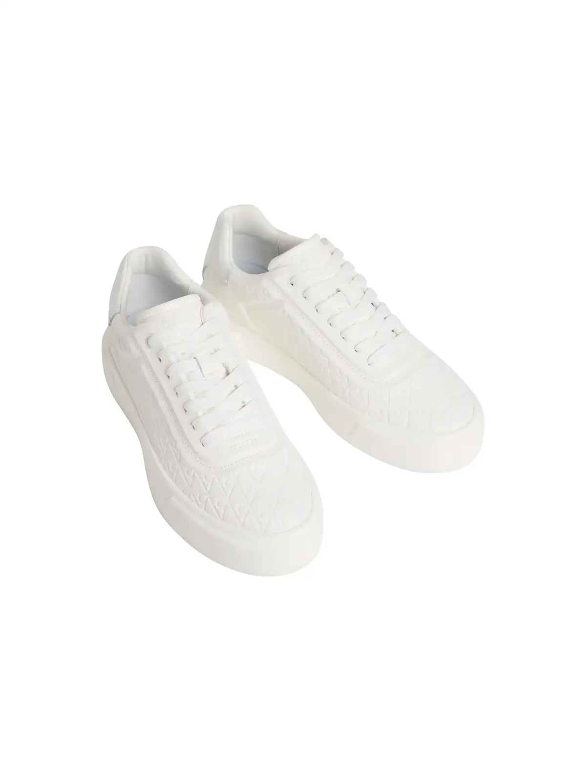 Calvin Klein BASKET CUPS LACE UP, 0K4, 36 Beyaz Kadın Spor Ayakkabı & Sneaker