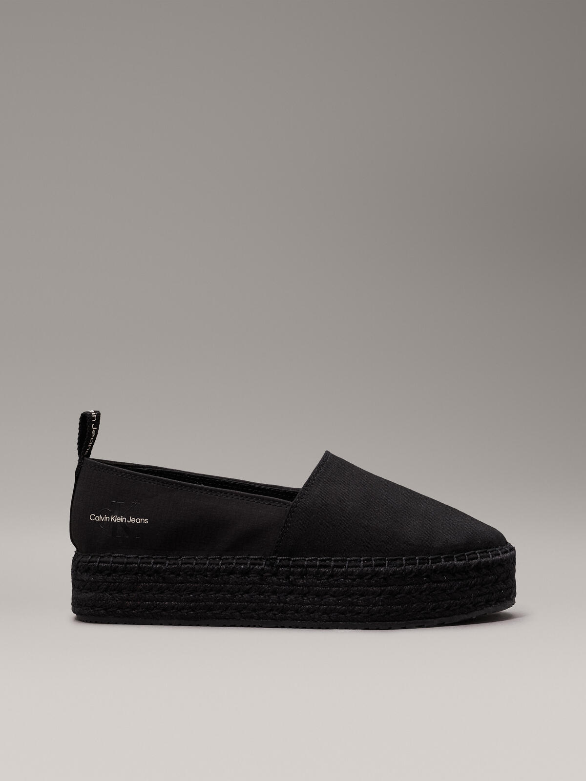 Calvin Klein PLATFORM ESPADRILLE Kadın Siyah Ayakkabı