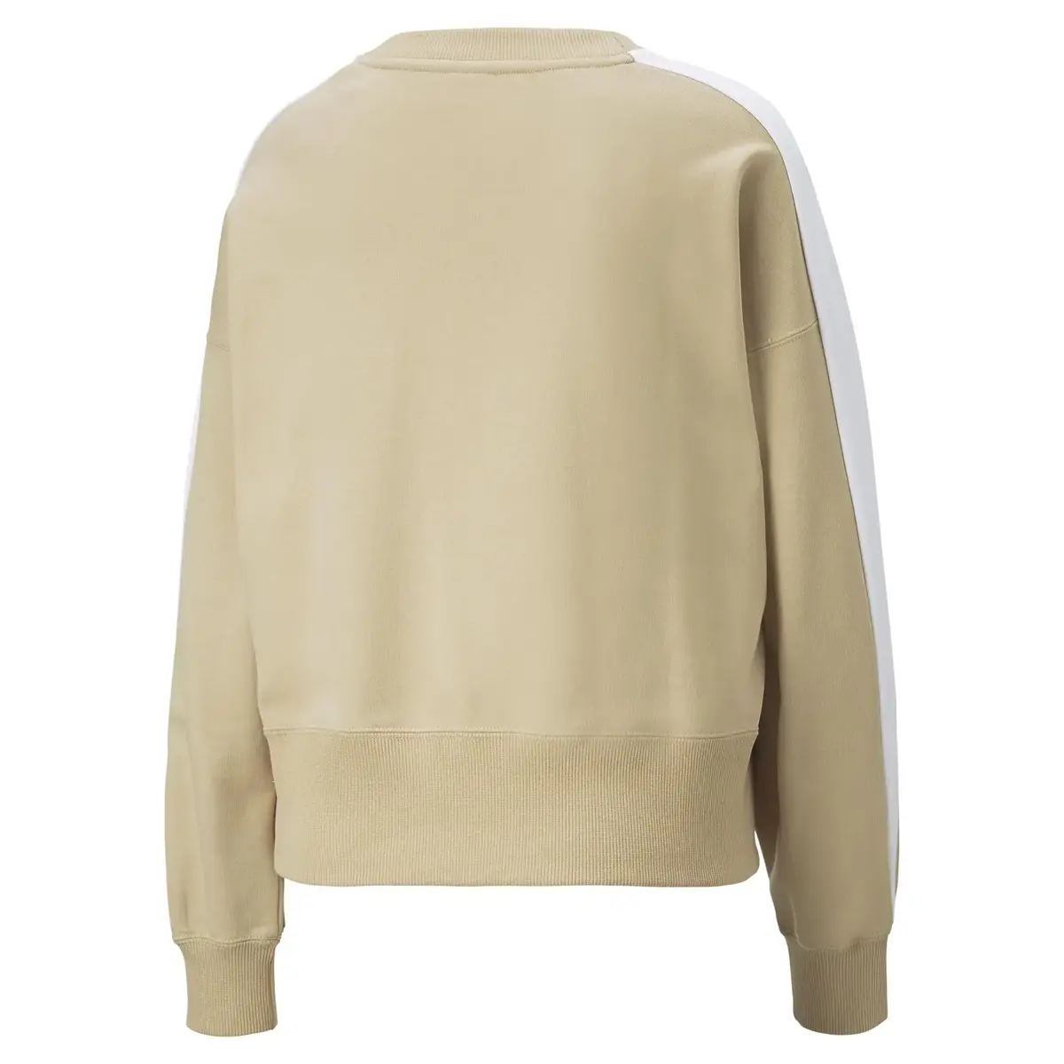 Puma T7 Crew Bej Kadın Sweatshirt