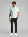 Calvin Klein STRETCH PIQUE SLIM Yeşil Erkek Tişört