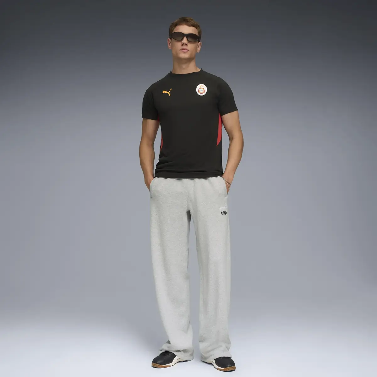Puma GSK EVOSTRIPE Tee Siyah Erkek T-Shirt