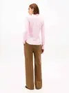 Tommy Hilfiger 1985 SLIM PIQUE BTN, 0D7 Pembe Kadın Gömlek