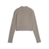 Puma W Cloudspun Zip LS Kahverengi Kadın Sweatshirt