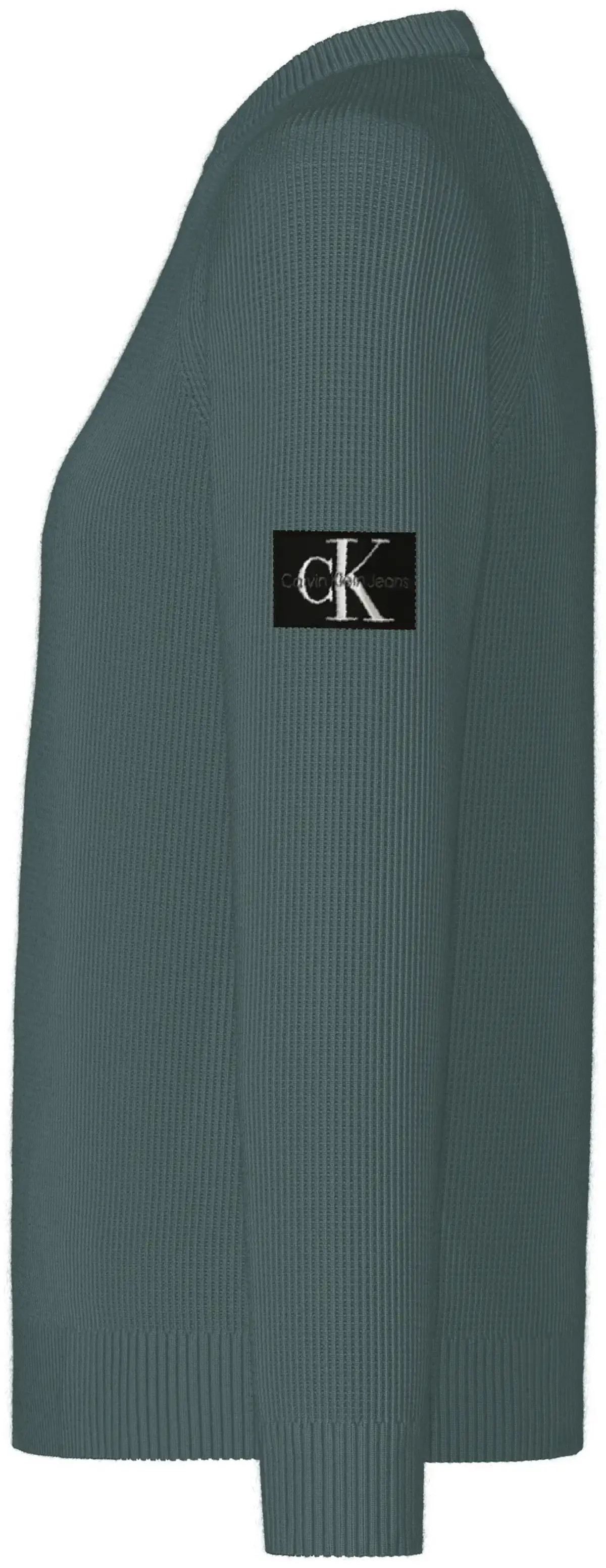 Calvin Klein BADGE EASY SWEATER Erkek Yeşil Kazak