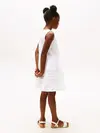 Tommy Hilfiger EMBROIDERED COTTON D, YBR Beyaz Kız Çocuk Elbise-Etek