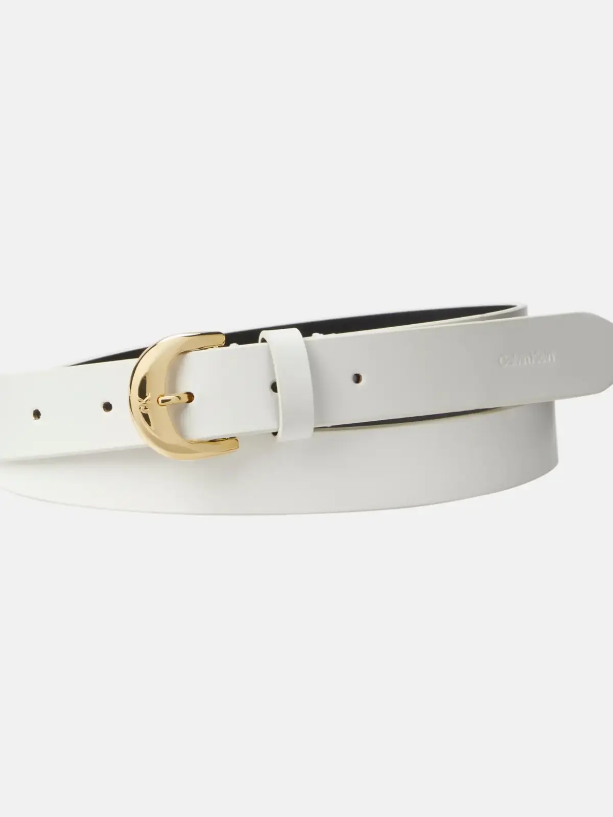 Calvin Klein Casual Pin Buckle 25MM Beyaz Kadın Kemer