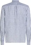 Tommy Hilfiger LINEN ESSENTIAL STRI, 0A5 Mavi Erkek Gömlek