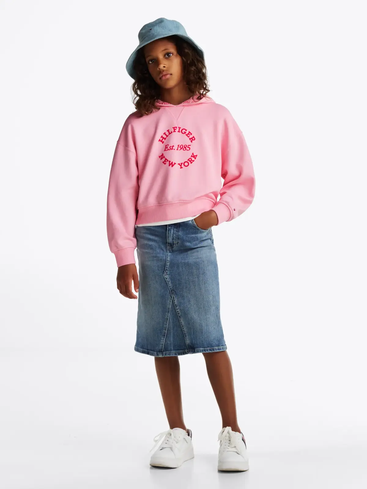 Tommy Hilfiger HILFIGER NEW YORK HO, TPF Pembe Kız Çocuk Sweatshirt