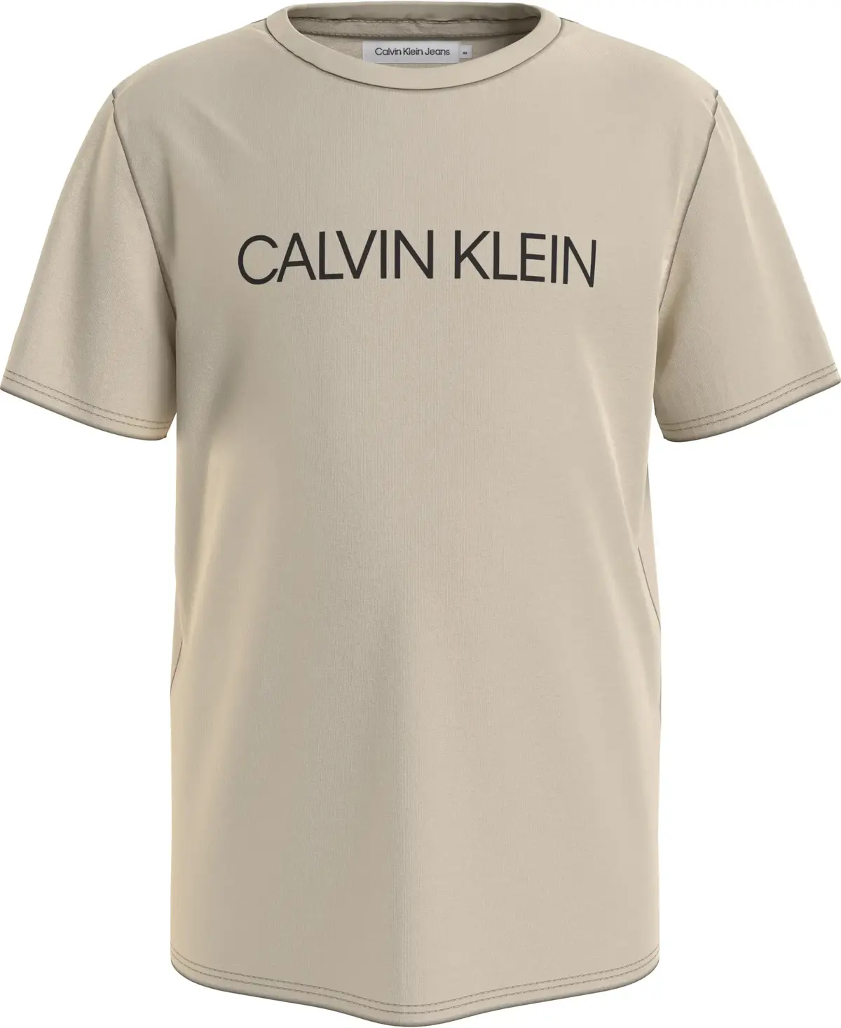 Calvin Klein INSTITUTIONAL T-SHIR Erkek Krem T-Shirt