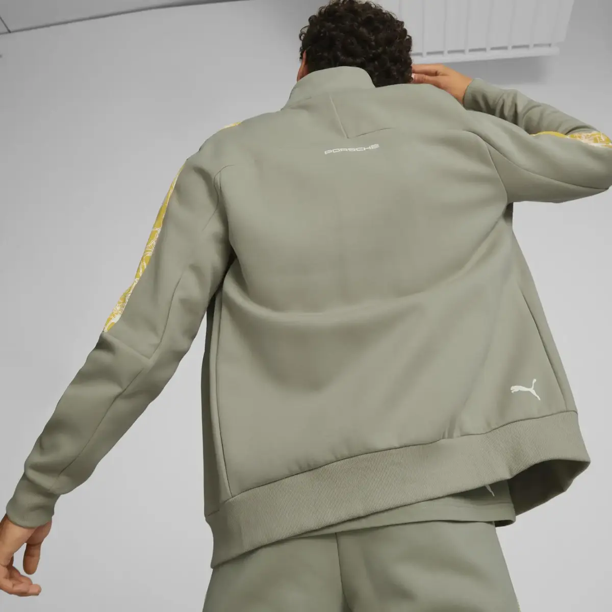 Puma Pl Mt7 Sweat Jacket Bej Erkek Fermuarlı Sweatshirt