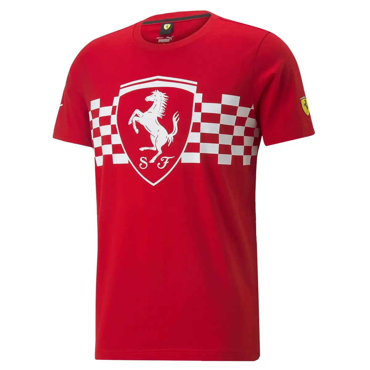 Puma Ferrari Race Ton Shield Tee Kırmızı Erkek T-Shirt