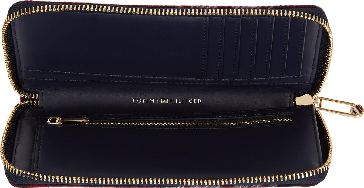 Tommy Hilfiger ICONIC TOMMY LARGE Z Kadın Bordo Cüzdan