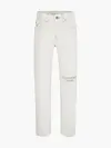 Calvin Klein REGULAR STRAIGHT ECR Erkek Beyaz Kot Pantolon