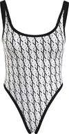 Calvin Klein SCOOP BACK ONE PIECE Kadın Beyaz Mayo