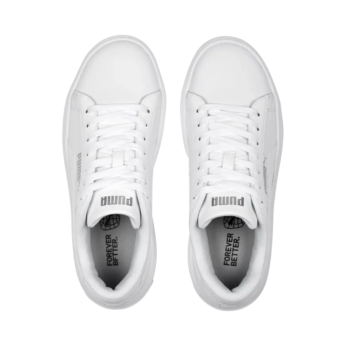 Puma Smash Platform V3 TDP Beyaz Kadın Günlük Spor Ayakkabı