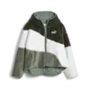 Puma Big Cat Hooded Sherpa Jacket Yeşil Kadın Sweatshirt