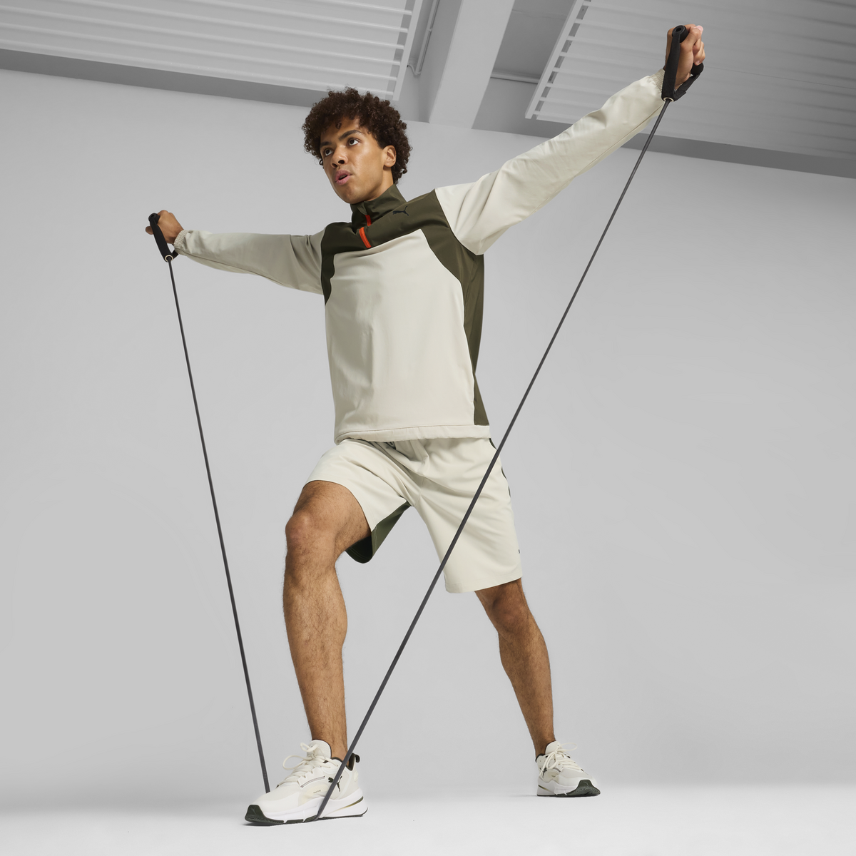 Puma Puma Fit Trend Woven Jacket Bej Erkek Sweatshirt