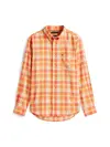 Tommy Hilfiger SOFT TOUCH BLEND CHE, 0PE Turuncu Erkek Gömlek
