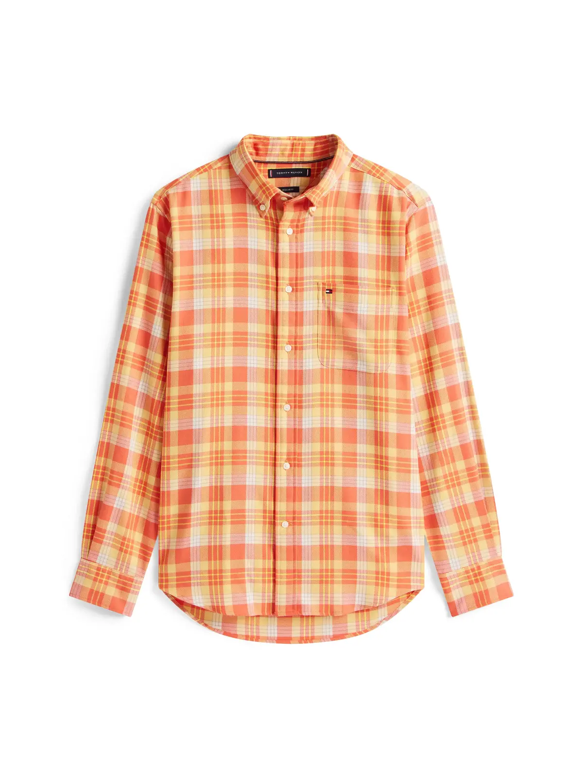 Tommy Hilfiger SOFT TOUCH BLEND CHE, 0PE Turuncu Erkek Gömlek