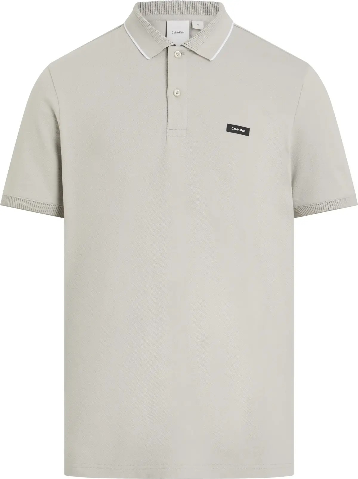 Calvin Klein STRETCH PIQUE MULTI, PBQ Bej Erkek T-Shirt & Polo