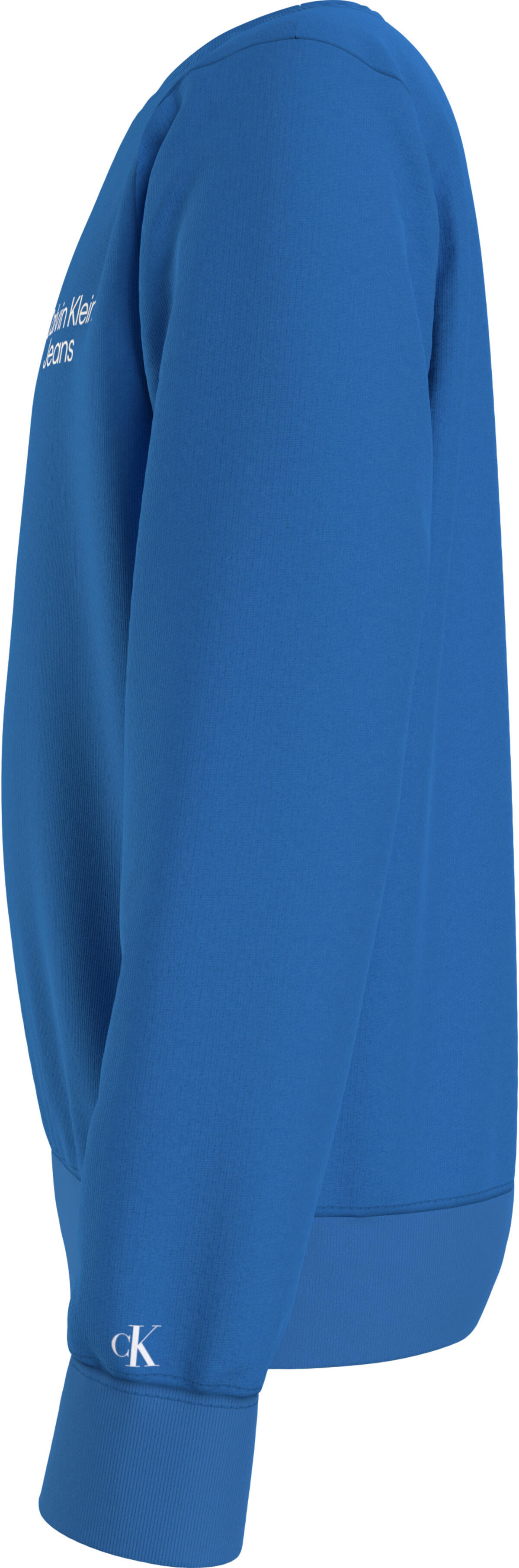 Calvin Klein CKJ STACK LOGO SWEAT Erkek Mavi Sweatshirt