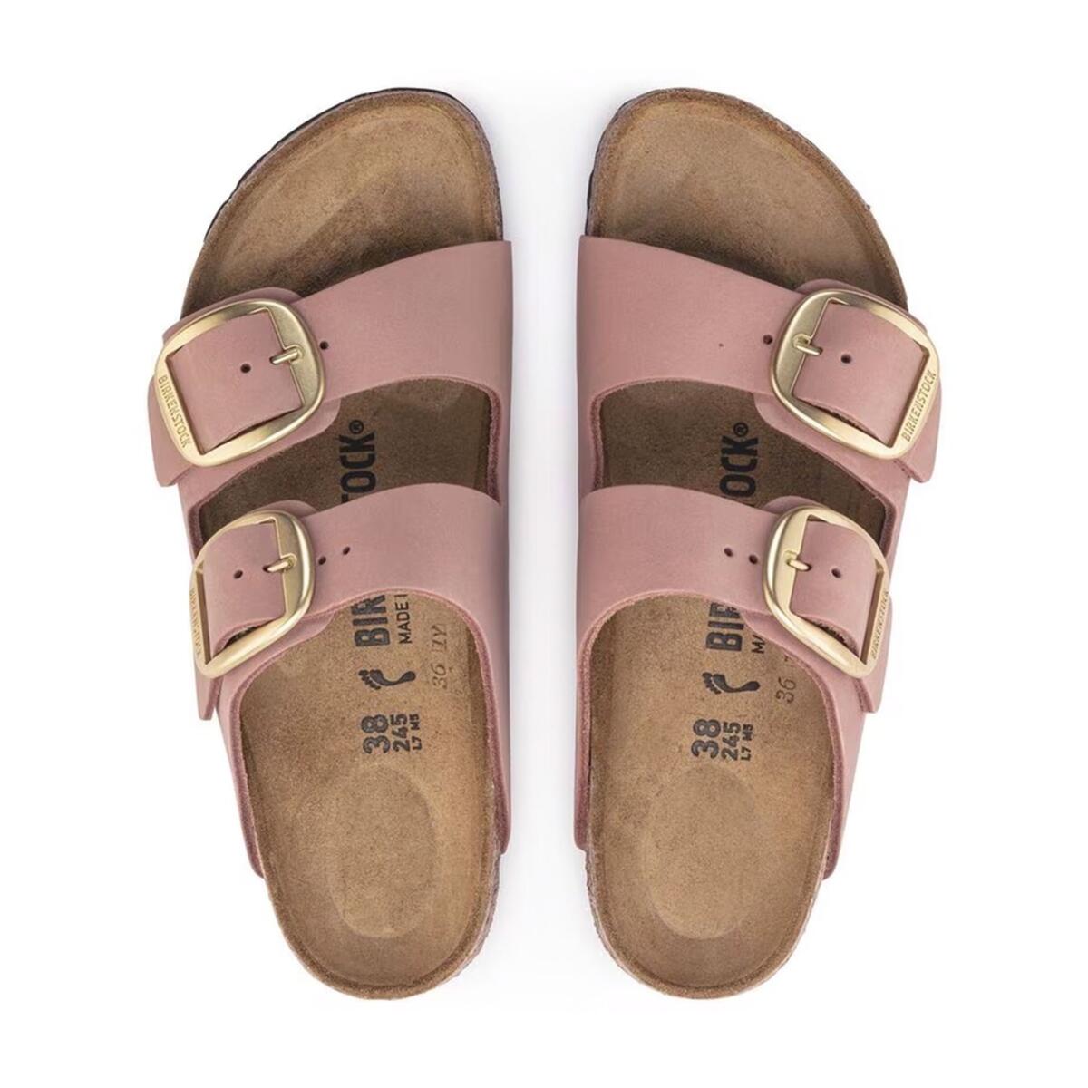 Birkenstock Arizona Big Buckle Nu Pembe Kadın Terlik