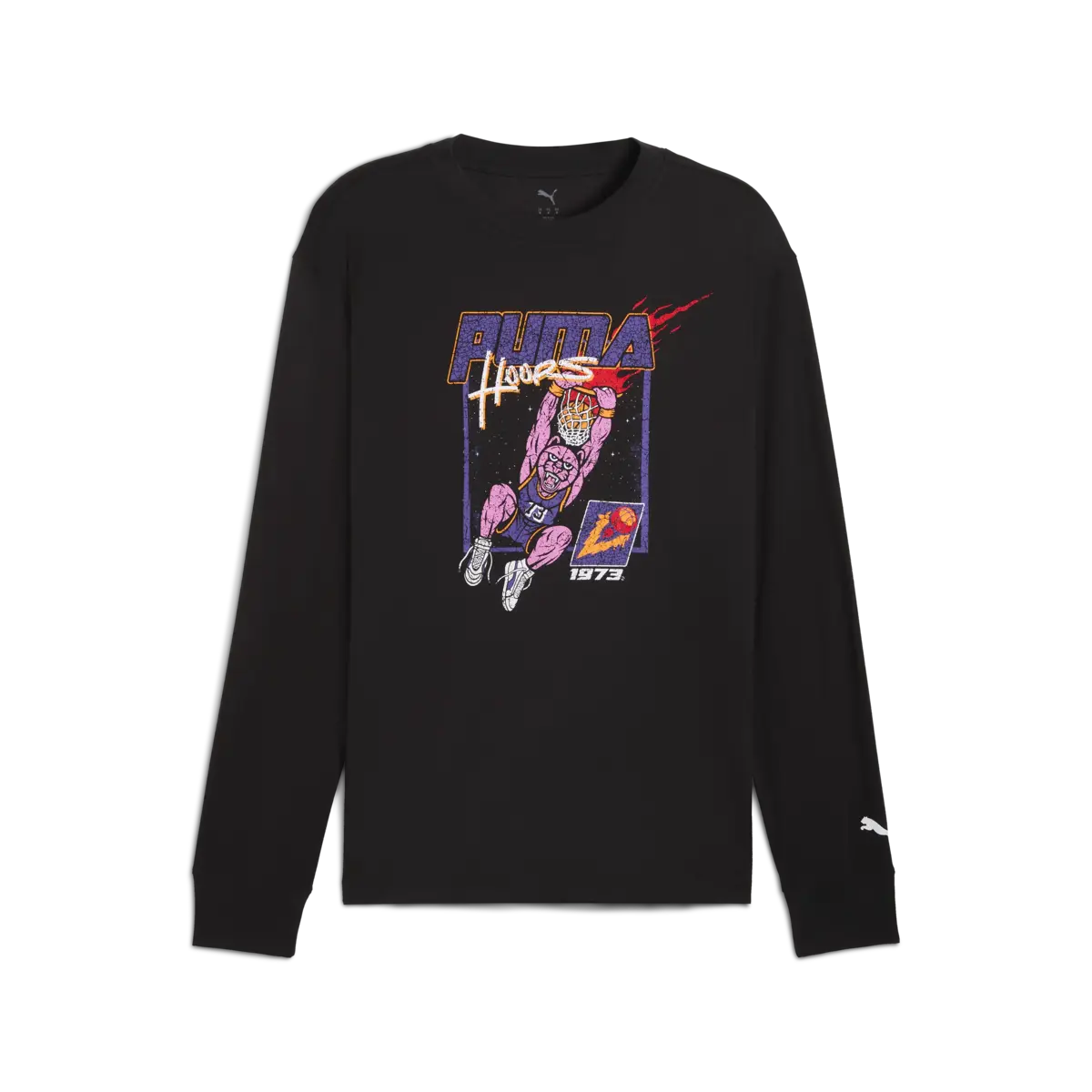 Puma Hoopstel LS Tee Siyah Erkek T-Shirt & Polo