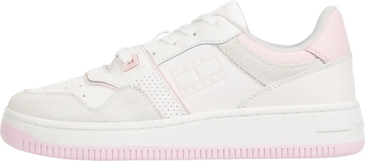 Tommy Hilfiger TJW RETRO BASKET WAS, TIO Beyaz Kadın Spor Ayakkabı & Sneaker