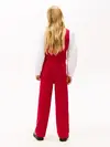 Tommy Hilfiger Sequin Wide Leg Drawstring Trousers Kırmızı Kız Çocuk Pantolon