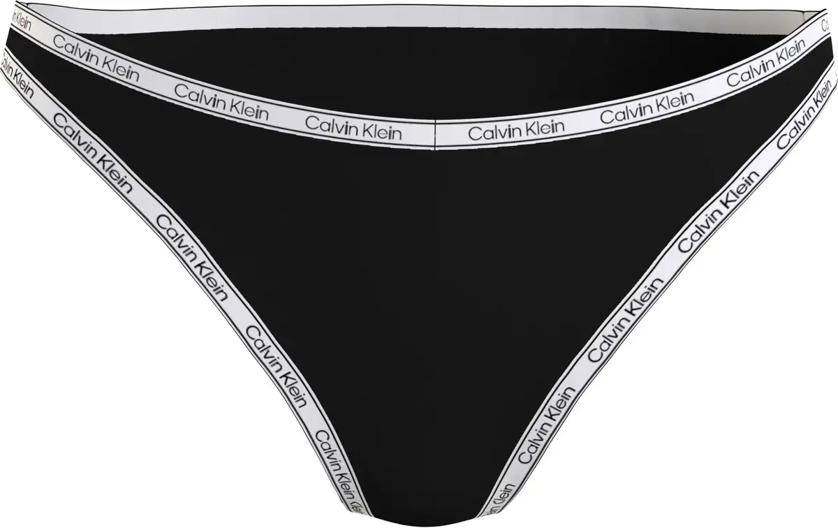 Calvin Klein HIGH LEG CHEEKY BIKI Kadın Siyah Bikini Altı