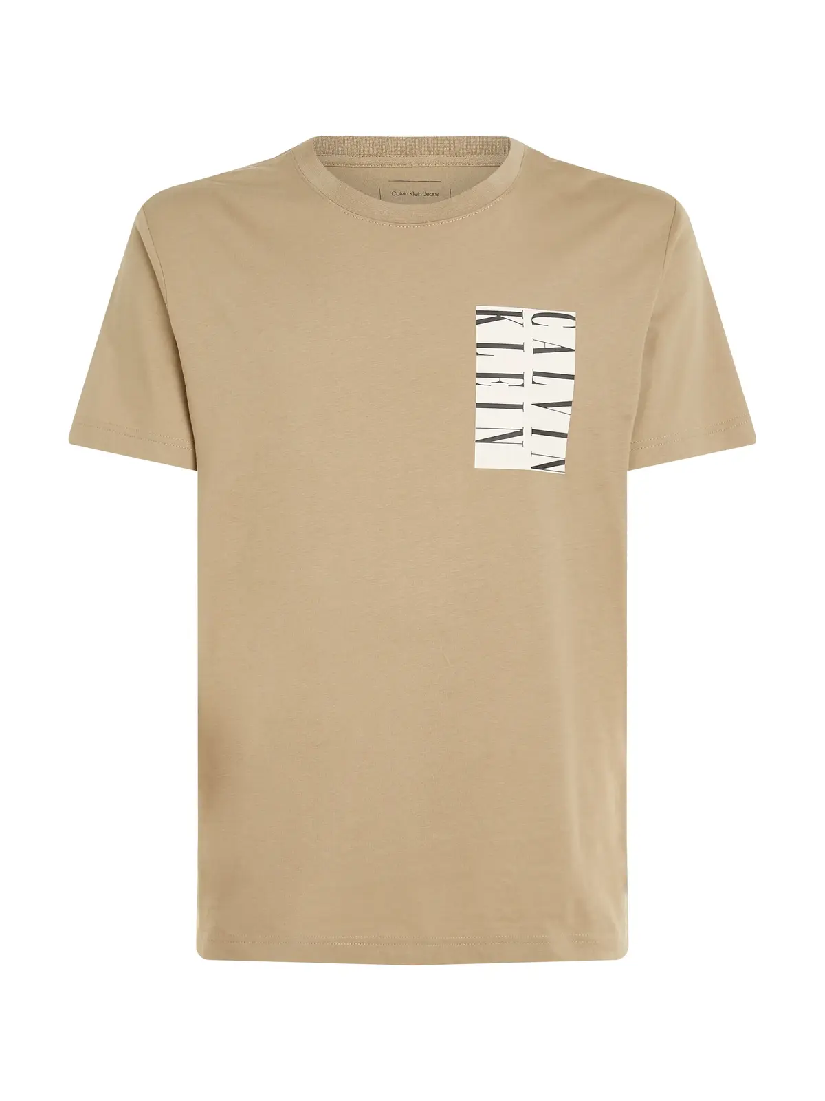 Calvin Klein SERIF BOX GRAPHIC TEE Kahverengi Erkek Tişört