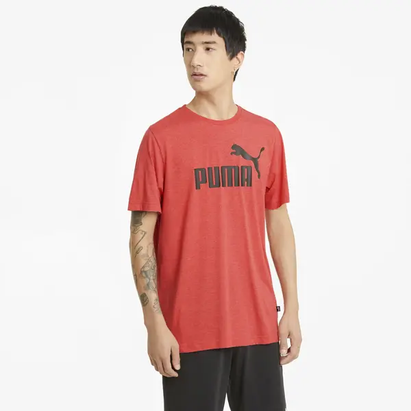 Puma ESS Heather Tee Kırmızı Erkek/Unisex T-Shirt