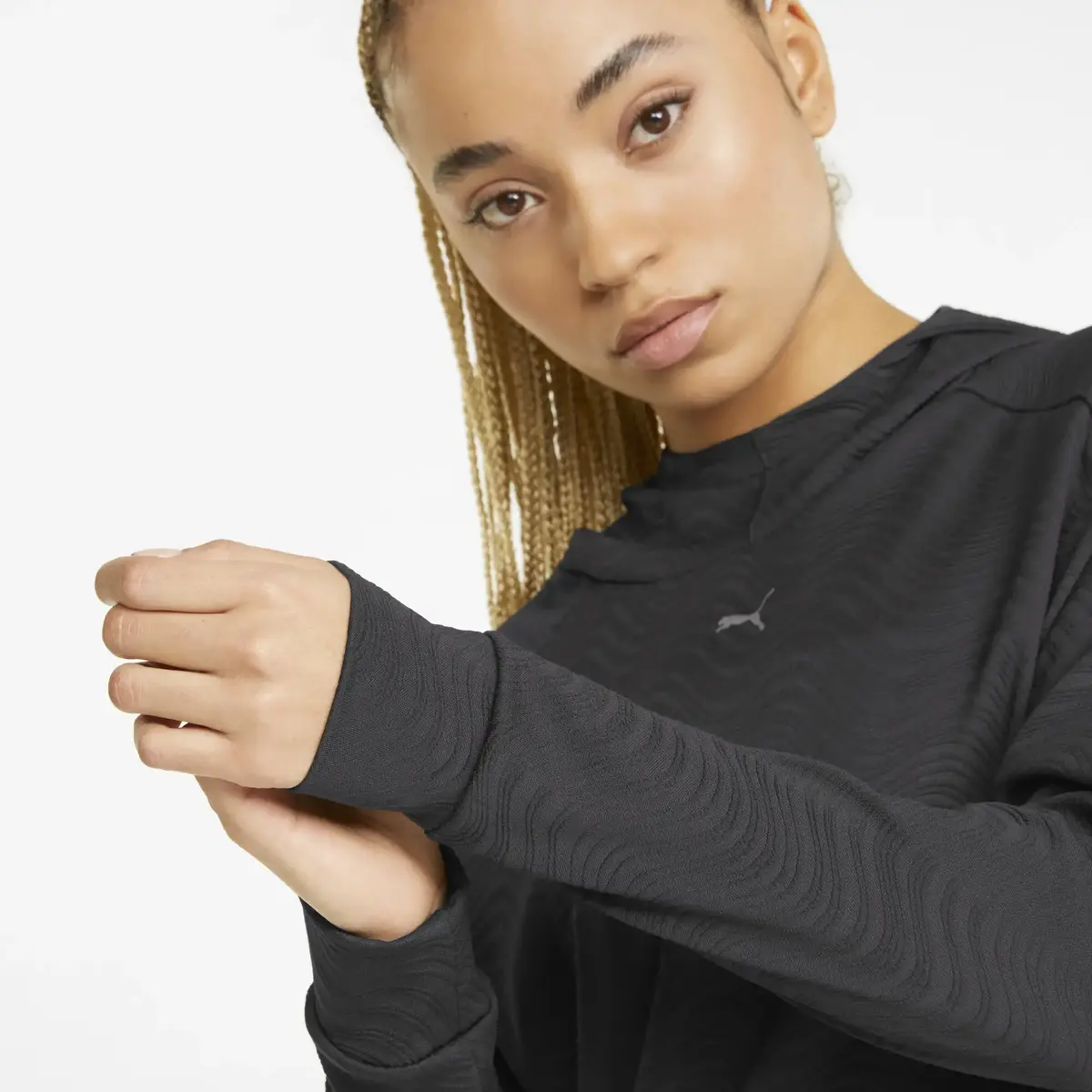Puma Flawless Pullover Hoodie Puma Black Siyah Kadın Sweatshirt