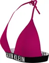 Calvin Klein TRIANGLE-RP Kadın Pembe Bikini Üstü