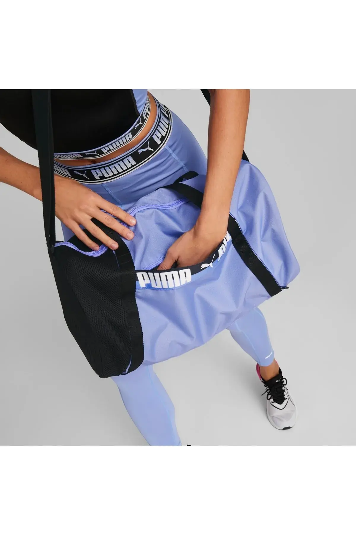 Puma AT ESS Barrel Bag Mor Kadın Spor Çantası