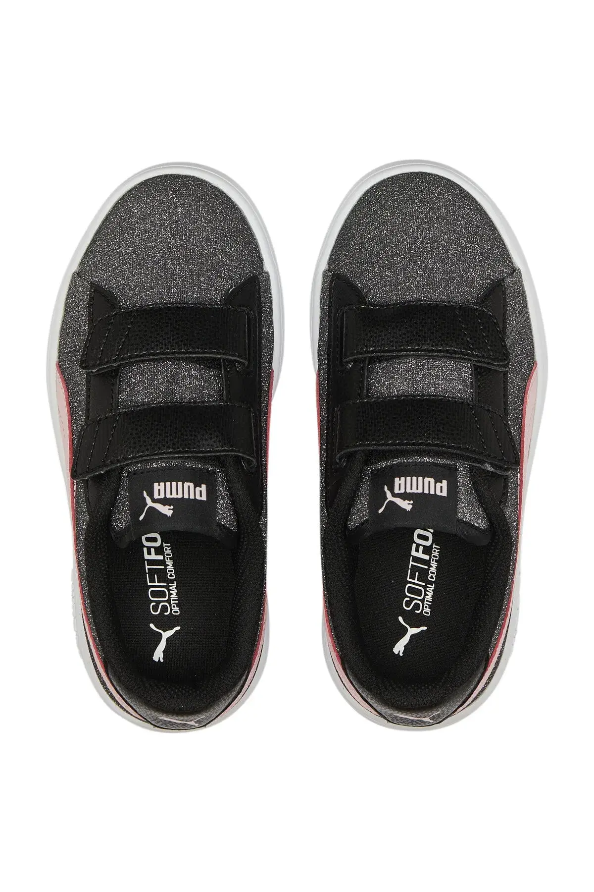 Puma Smash V2 Glitz Glam V Ps Siyah Kız Çocuk Günlük Spor Ayakkabı