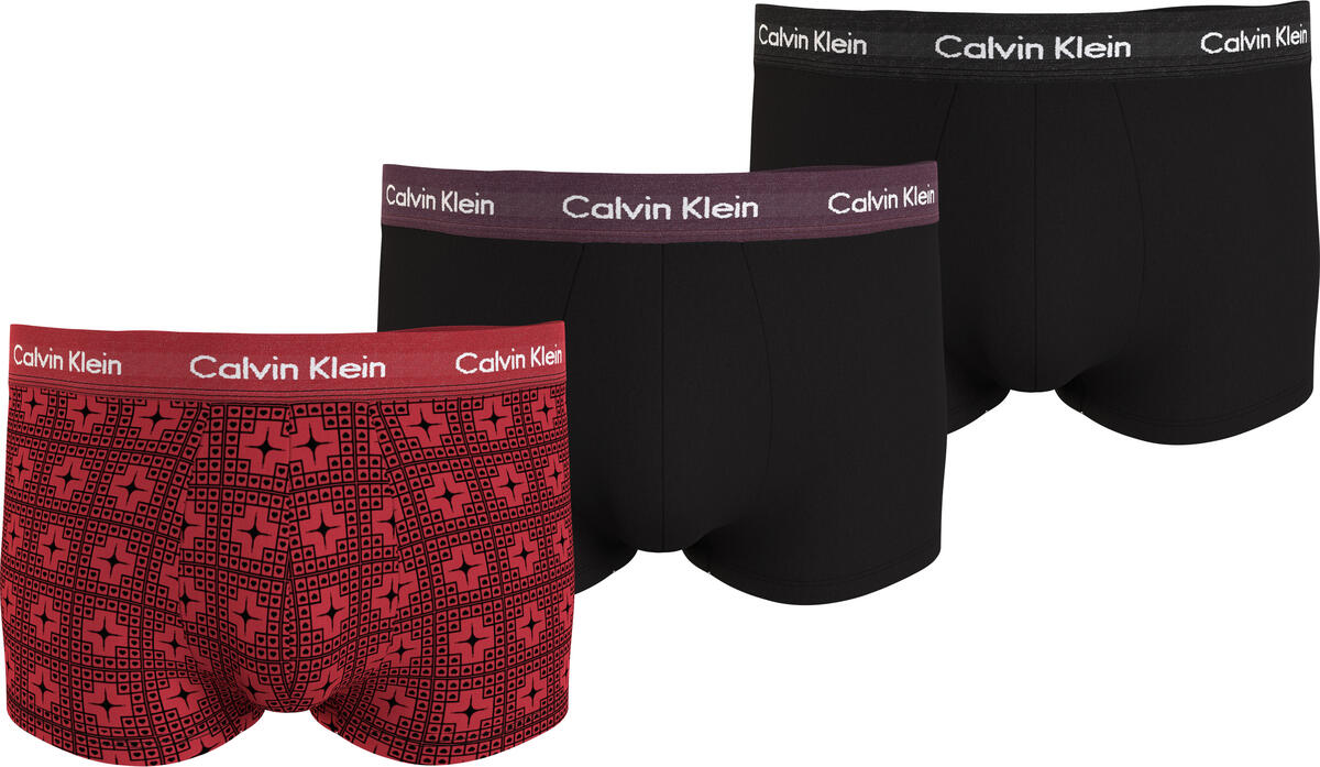 Calvin Klein LOW RISE TRUNK 3PK Erkek Siyah Boxer Set
