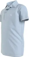 Calvin Klein MONOGRAM TIPPING FIT Erkek Mavi Polo T-Shirt