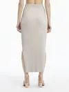 Calvin Klein ICONIC RIB MAXI SKIR Kadın Krem Etek