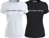 Calvin Klein Beyaz / Siyah Kadın T-Shirt & Polo