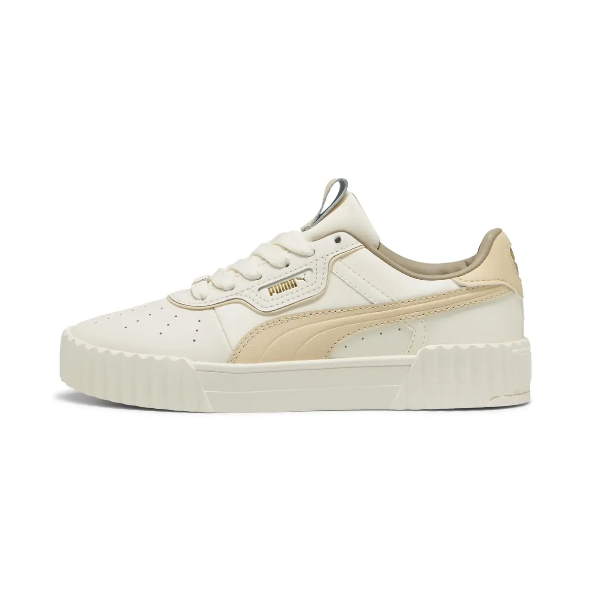 Puma Carina 3.0 Luxe Krem Kadın Günlük Spor Ayakkabı