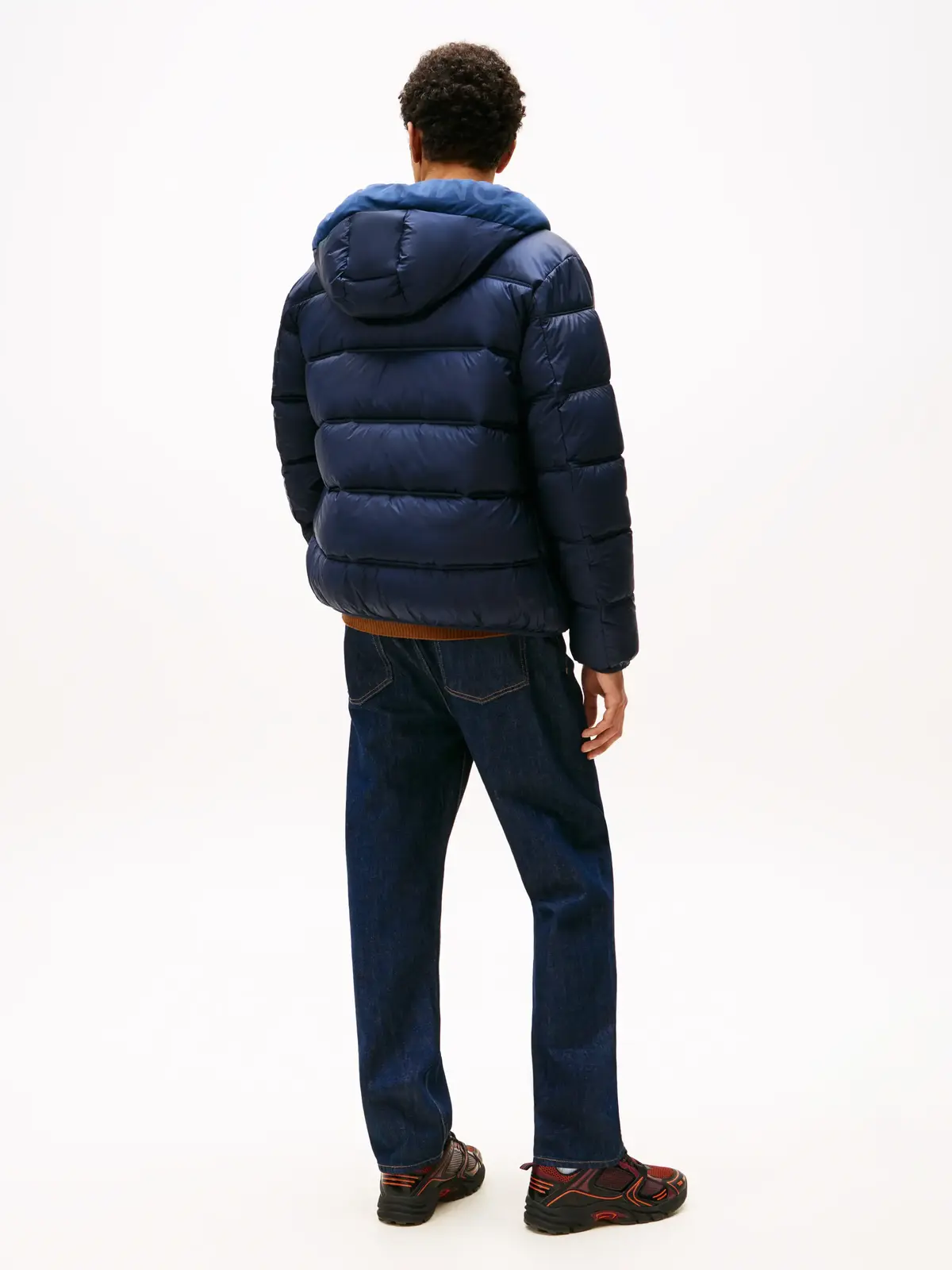 Tommy Hilfiger TJM HOODED LOGO JACK, C1G Lacivert Erkek Şişme Mont