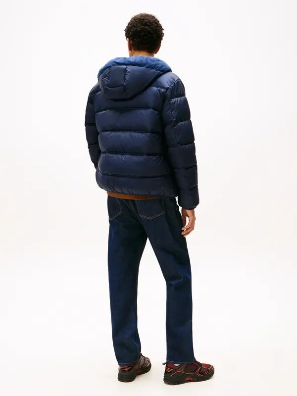 Tommy Hilfiger TJM HOODED LOGO JACK, C1G Lacivert Erkek Şişme Mont