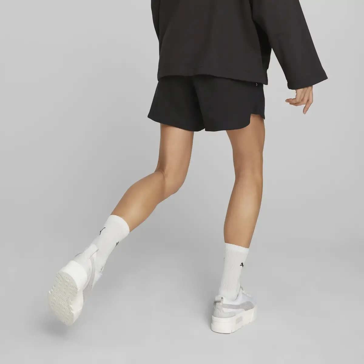 Puma DOWNTOWN High Waist Shorts Siyah Kadın Şort