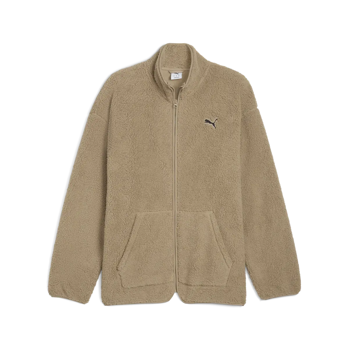 Puma ESS ELEVATED Sherpa Full-Zip Kahverengi Fermuarlı Sweatshirt