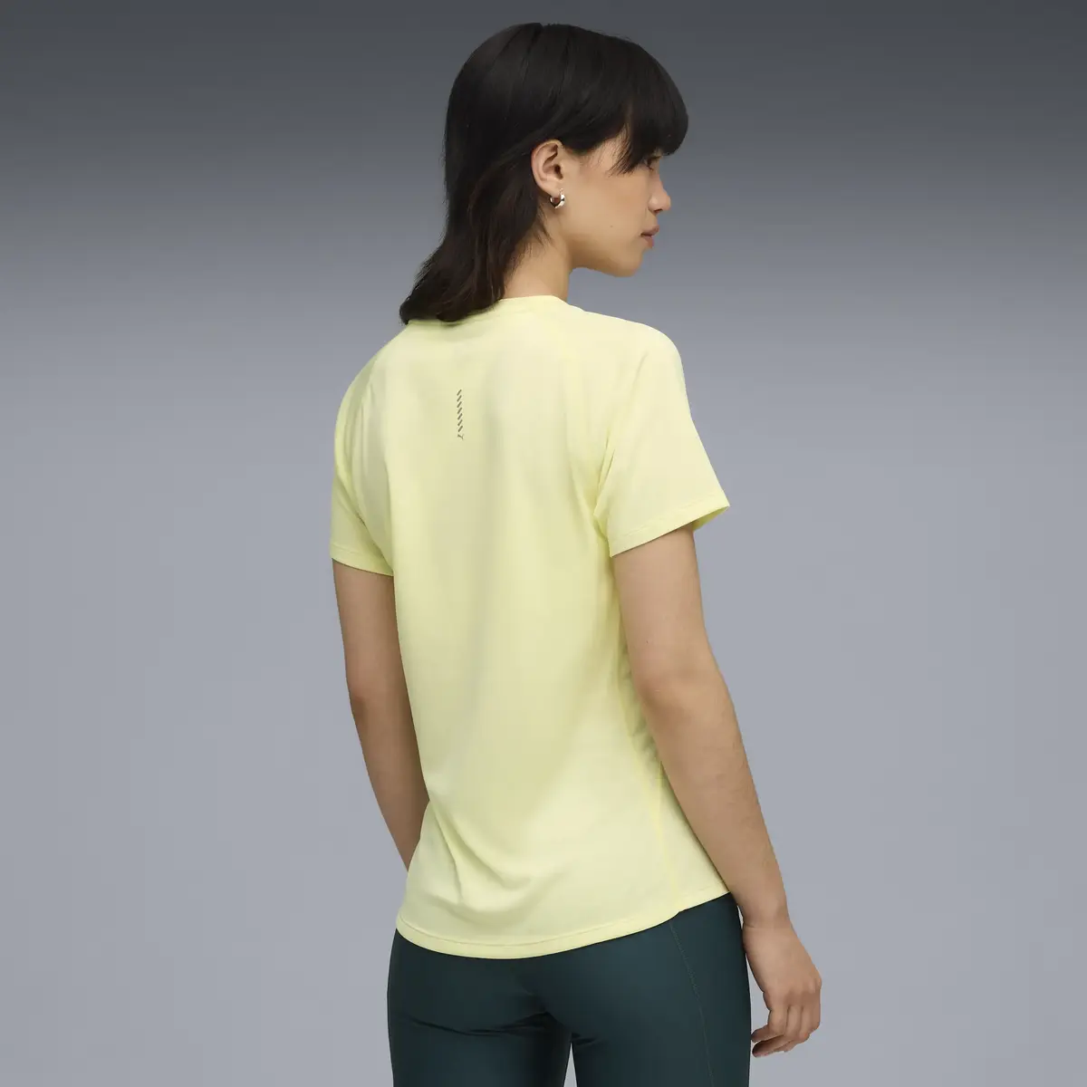 Puma RUN VELOCITY TEE W (POLY) Sarı Kadın T-Shirt