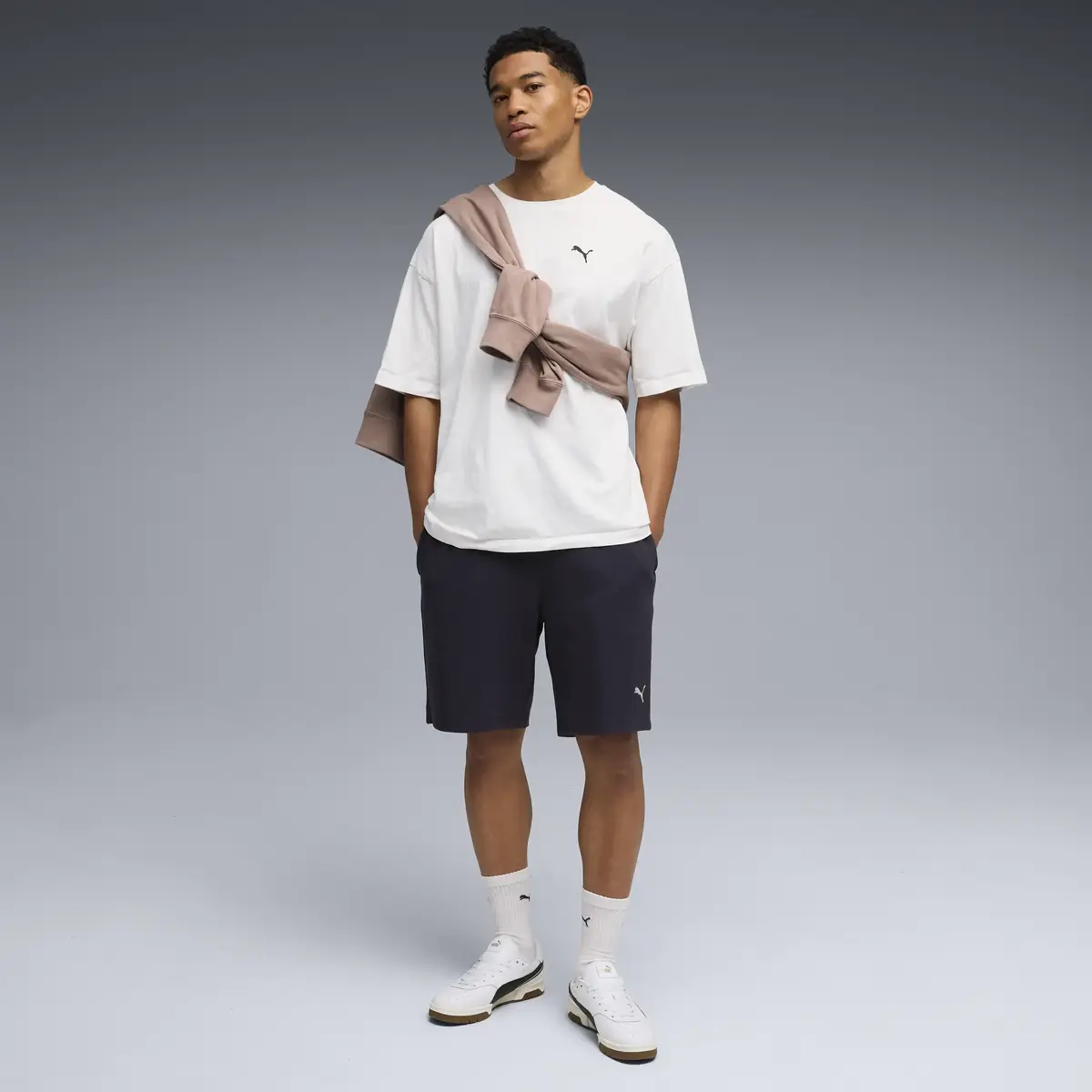 Puma ESS ELEVATED Relaxed Shorts Siyah Erkek Şort