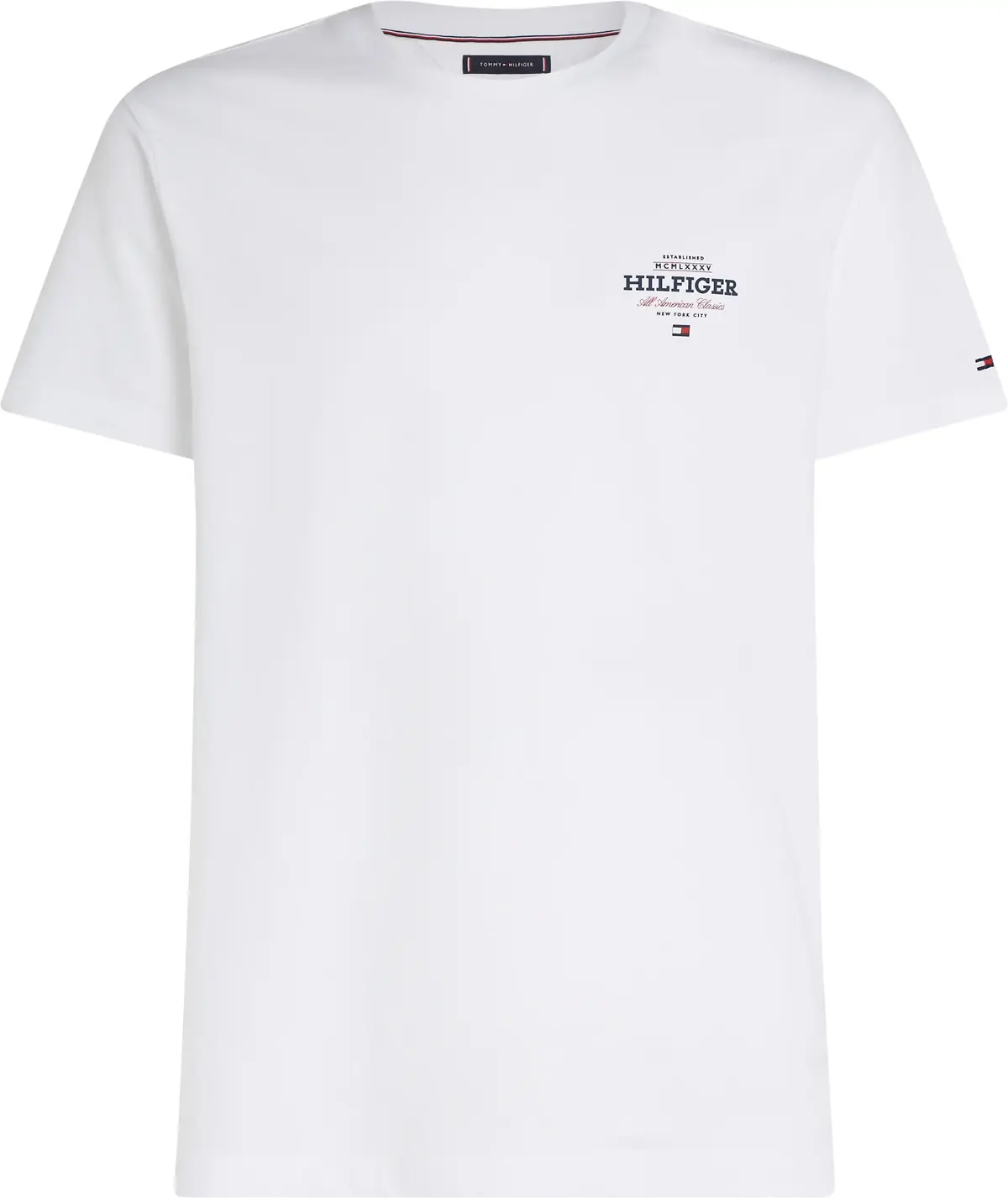 Tommy Hilfiger MONOTYPE ALL AMERICA, YBR Beyaz Erkek T-Shirt & Polo